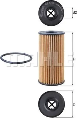 Produktbild von Ölfilter KNECHT OX 1308D