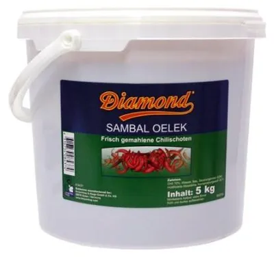 Produktbild von Diamond Original Sambal Oelek sehr scharf Chiliwürzpaste 5000g