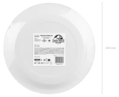 Obrázok produktu pre Papierové taniere 23 cm Jurassic World, sada 6 ks, zelené