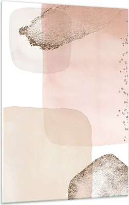 Produktbild von Bilder auf glas - Einteilig - Abstraktion Modern Pastell - 50x70cm - Glasbilder - Wandbilder - Bilder - zum Aufhängen bereit - Wanddekoration aus Glas - Glas Bilder - Wandbild auf Glas - GPA50x70-4618