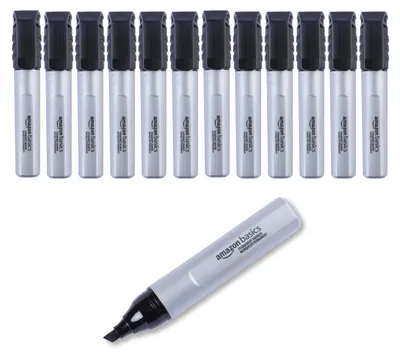 Obrázek produktu pro A. Základní permanentní fixy, silná špička, černá barva, 12 kusů