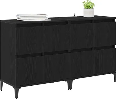 Obrázek produktu pro vidaXL Příborníky 2 ks vzhled černého dubu 60 x 35 x 70 cm
