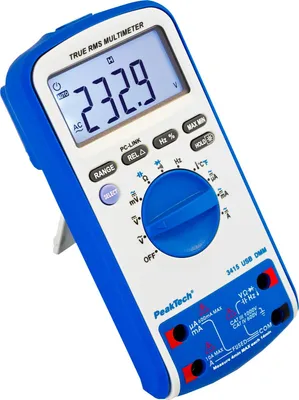 Obrázek produktu pro Digitální multimetr PeakTech TRMS AC 6000 číslic 700 VAC 1000 VDC 10 ADC (PeakTech 3415)