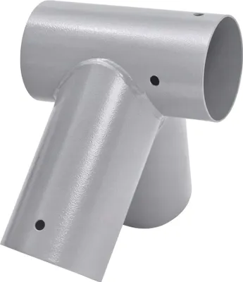 Produktbild von Relaxdays Schaukelverbinder, A-Form, 90°-Winkel, für 100 mm Rundholz, pulverbeschichteter Stahl, Schaukelwinkel, grau