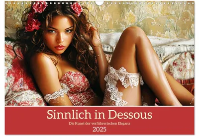 Produktbild von Sinnlich in Dessous. Die Kunst der verführerischen Eleganz (Wandkalender 2025 DIN A3 quer), CALVENDO Monatskalender