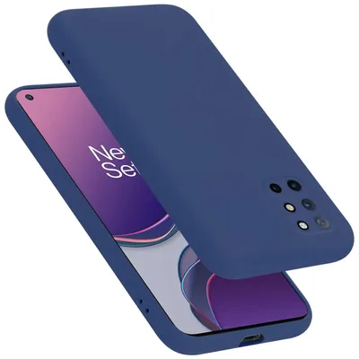 Produktbild von Cadorabo Hülle für OnePlus 8T Hülle Silikon Handyhülle Case aus flüssigem Silikon, Kratzfeste und stoßfeste Schutzhülle für OnePlus 8T