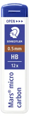 Produktbild von STAEDTLER Mars micro 250 Mine für Druckbleistift Dose mit 12 Minen, 0.5 mm, HB