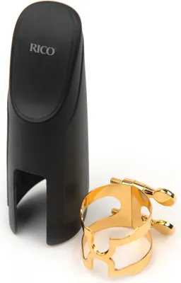 Produktbild von RICO H-Blattschraube und Kapsel für Baritonsaxophon, vergoldet