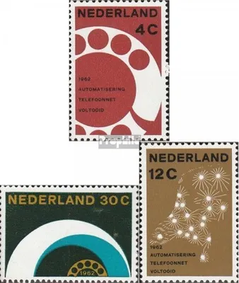 Produktbild von Briefmarken Niederlande 1962 Mi 779-781 (kompl.Ausg.) postfrisch Fernsprechnetz
