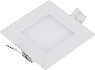 Productafbeelding van Inbouwspot 12V 3W, vierkant, voor gebruik in boten, vrachtwagens, campers en caravans. Warmwit licht