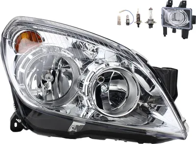 Produktbild von Scheinwerfer passend für Opel Astra H 03/04- H7 H1 R + Nebel+ euchtmitt. 1216660 93190070 6710040 6710054 1710367 13252450 13261998 244 Johns