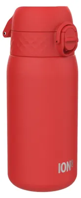 Zdjęcie produktu dla Butelka dla dzieci Ion8 ze stali nierdzewnej, czerwona, 400 ml, niekapąca, butelka sportowa}/>