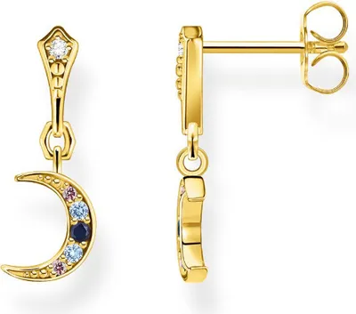 Produktbild von THOMAS SABO Ohrstecker "Mond" Silber vergoldet H2204-959-7