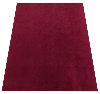 Productafbeelding van Wasbaar vloerkleed voor de woonkamer, korte pool, effen kleur, moderne stijl, zacht, rood, afmetingen 140x200 cm