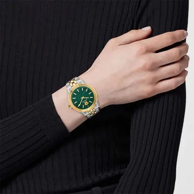 Image de Montre Versace analogique 'V-code' pour femme VE8I00424