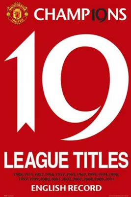 Produktbild von Fußball - Poster - Manchester United - 19 Titel