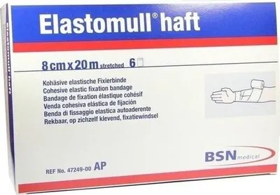Obrázek produktu pro Elastomull lepidlo 8 cmx20 m 47249 Fixační páska 6 ks