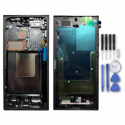 Produktbild von Rahmen Frame für Samsung Galaxy S24 Ultra GH82-33399B Titanium Black Ersatzteil