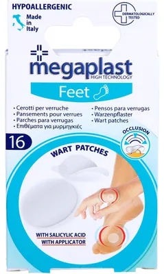 Immagine prodotto di Cerotti per verruche 2 misure 1,2 cm+1,9 cm megaplast 16 pz