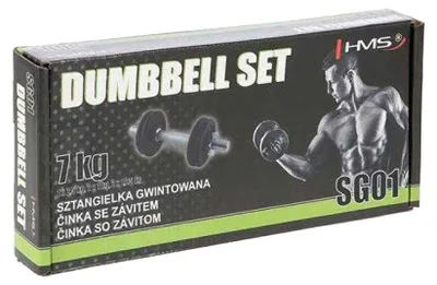 Produktbild von HMS - Kurzhantel, 7kg PP8109 (7 kg) (Schwarz)