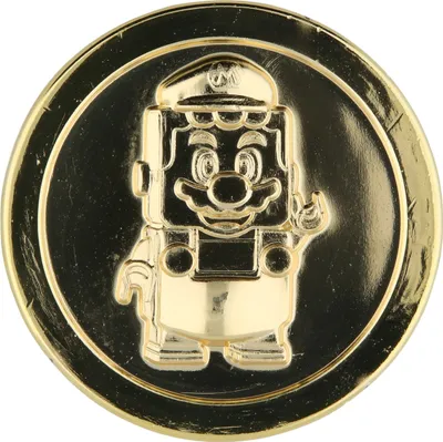 Produktbild von LEGO Super Mario: goldene Sammelmünze (65mm)