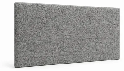 Zdjęcie produktu dla Panel Tapicerowany Bouclé 105x40 cm Szary , Miękkie Panele Ścienne Dekoracyjne do Sypialni Salonu, Poduszka na Ścianę i Zagłówek Łóżka