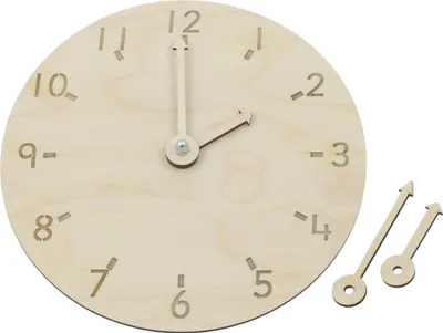 Obrázek produktu pro VZDĚLÁVACÍ HODINY lehké pro děti 27 cm na hraní do školy světlé