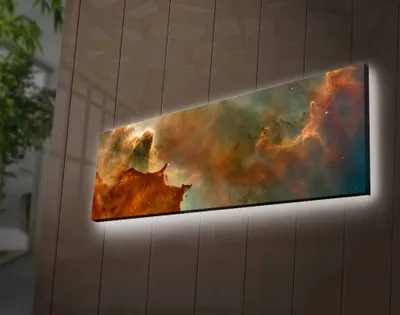 Obrázok produktu pre Opviq, 3090NASA- LED4311, Farebné, Výtlačky na plátno, 30 x 90 cm, 100% semišové plátno