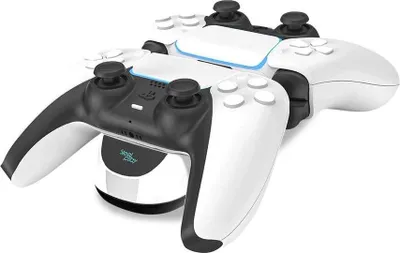Produktbild von Steelplay JVAPS500005, PlayStation 5, Ladestation, Schwarz, Weiß, USB, 1 m, Sony