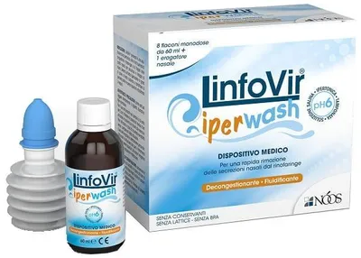 Imagen del producto de Solución Salina Isotónica Linfovir Isowash, 8 Flacones De 60 Ml