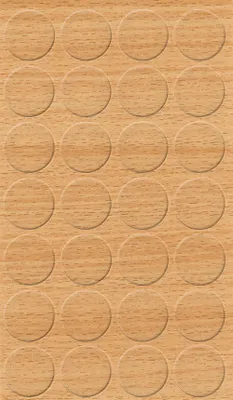 Produktbild von haggiy Selbstklebende Abdeckkappen für Möbel - Durchmesser 20 mm - 28 Stück - Möbelpflaster (Buche Ellmau / Samerberg)