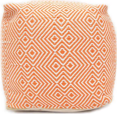 Immagine prodotto di Pouf Martos arancione/bianco (40x40 cm)