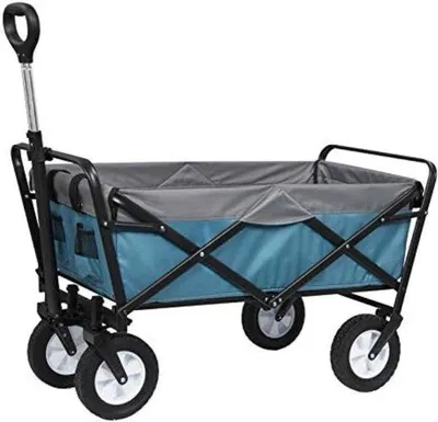 Produktbild von Famanu Bollerwagen mit Schiebestange - faltbar, 80 kg Tragkraft