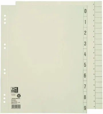 Produktbild von Oxford Trennblatt 400004663 DIN A4 230g Karton chamois 100 St./Pack.