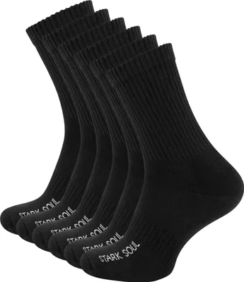 Produktbild von Stark Soul® Sportsocken 6 Paar, mit FROTTEESOHLE 35-38 schwarz