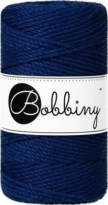 Zdjęcie produktu dla Bobbiny 3PLY Macramé Rope 3 mm 100 m Ink Blue Sznurek