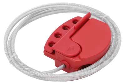 Kabelverriegelung, korrosionsbeständig, 4 Schlösser, Lockout-Tagout-Set
