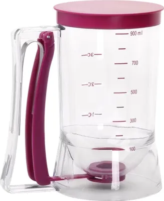 Produktbild von 900 ml Teigspender mit Griff und Silikonventil für präzises Dosieren, einhändig – BATTERUP