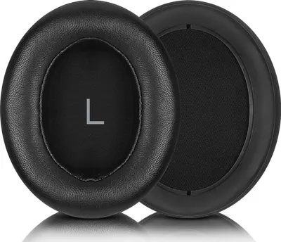 Image de INF Coussinets d'oreille en cuir véritable pour Sennheiser Momentum 3 Le noir