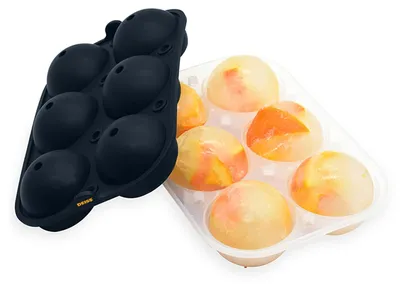 Eisballform 6,35 cm – 6 runde Eisbälle mit Trichter
