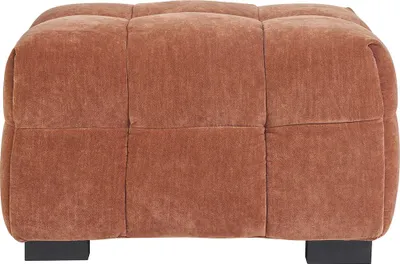 Produktbild von Miliboo - Hocker Fußhocker Design aus Rostbraun Samteffektstoff CORTO