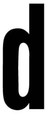 Immagine prodotto di RZB Lettera "d" 99222.013.D/K