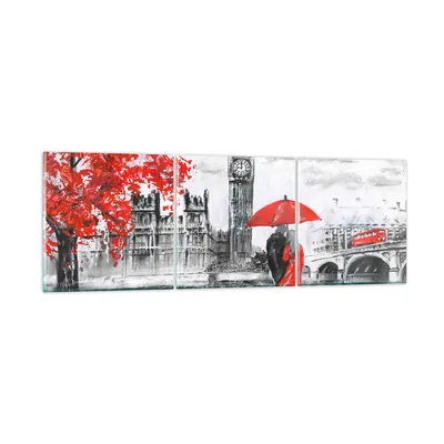 Produktbild von Bilder auf glas - London Architektur big ben - 150x50cm - Glasbilder - Wandbilder - Kunstdruck - zum Aufhängen bereit - Wanddekoration aus Glas - Glas Bilder - Wandbild auf Glas - GCA150x50-3153