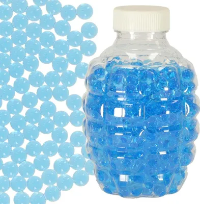 Produktbild von Wassergel-Hydrogel-Pellets für Gewehrpistole, blau, 550 Stück. 7-8mm