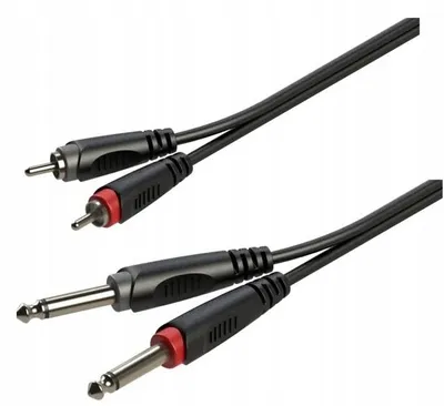 Image de Câble Roxtone RACC150L6 2x Jack 6.3 Mono / 2x RCA