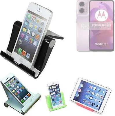 Produktbild von K-S-Trade Handy-Ständer kompatibel mit Motorola Moto G24 faltbarer Tischständer Smartphone Tablet Halterung Reise