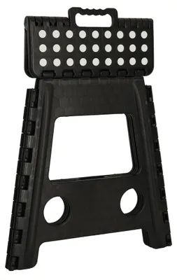 Immagine prodotto di Sgabello pieghevole antiscivolo 39 cm Nero