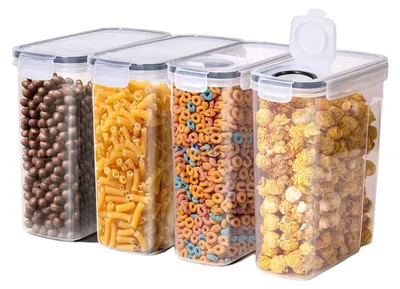 Produktbild von Omgoods – Set aus 4 luftdichten Küchenbehältern zur Lebensmittelaufbewahrung