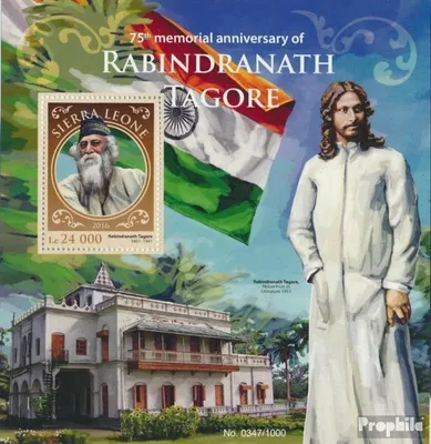 Produktbild von Briefmarken Sierra Leone 2016 Mi Block 920 (kompl. Ausg.) postfrisch Rabindranath Tagore