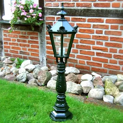 Produktbild von Außenleuchte als schöne Wegbeleuchtung, Nostalgie Gartenlampe Amsterdam H.95cm